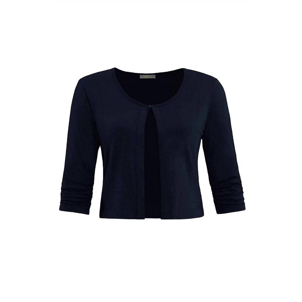 NEW DOLCEZZA basic essential front tie cardigan in navy